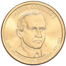 Монета 1 доллар 2014 года (Р) США «30-й президент США Калвин Кулидж» (аверс)