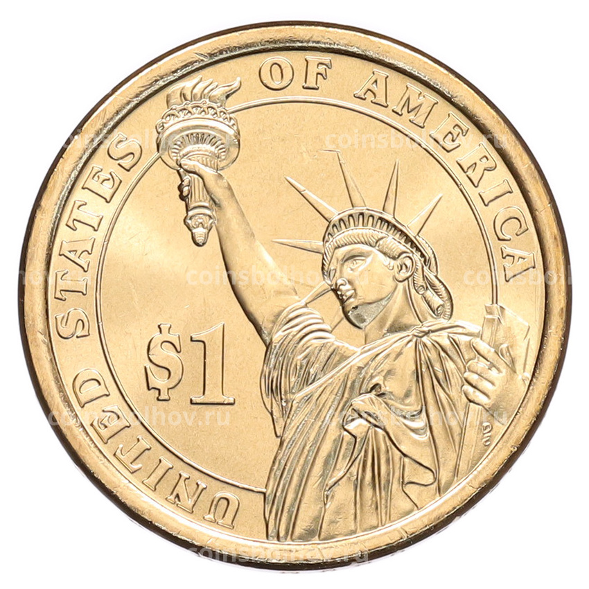 Монета 1 доллар 2014 года (Р) США «30-й президент США Калвин Кулидж» (вид 2)