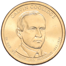 Монета 1 доллар 2014 года (Р) США «30-й президент США Калвин Кулидж» (аверс)