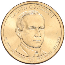 Монета 1 доллар 2014 года (Р) США «30-й президент США Калвин Кулидж» (аверс)
