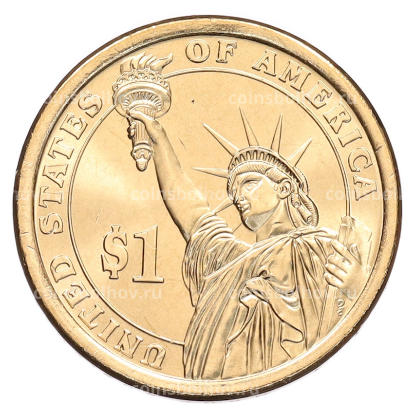 Монета 1 доллар 2014 года (Р) США «30-й президент США Калвин Кулидж» (вид 2)