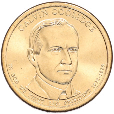 Монета 1 доллар 2014 года (Р) США «30-й президент США Калвин Кулидж» (аверс)