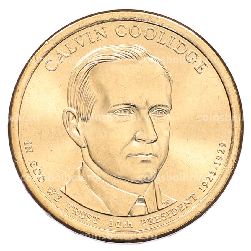 Монета 1 доллар 2014 года (Р) США «30-й президент США Калвин Кулидж»