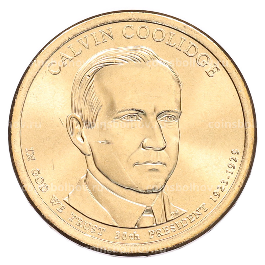 Монета 1 доллар 2014 года (Р) США «30-й президент США Калвин Кулидж»
