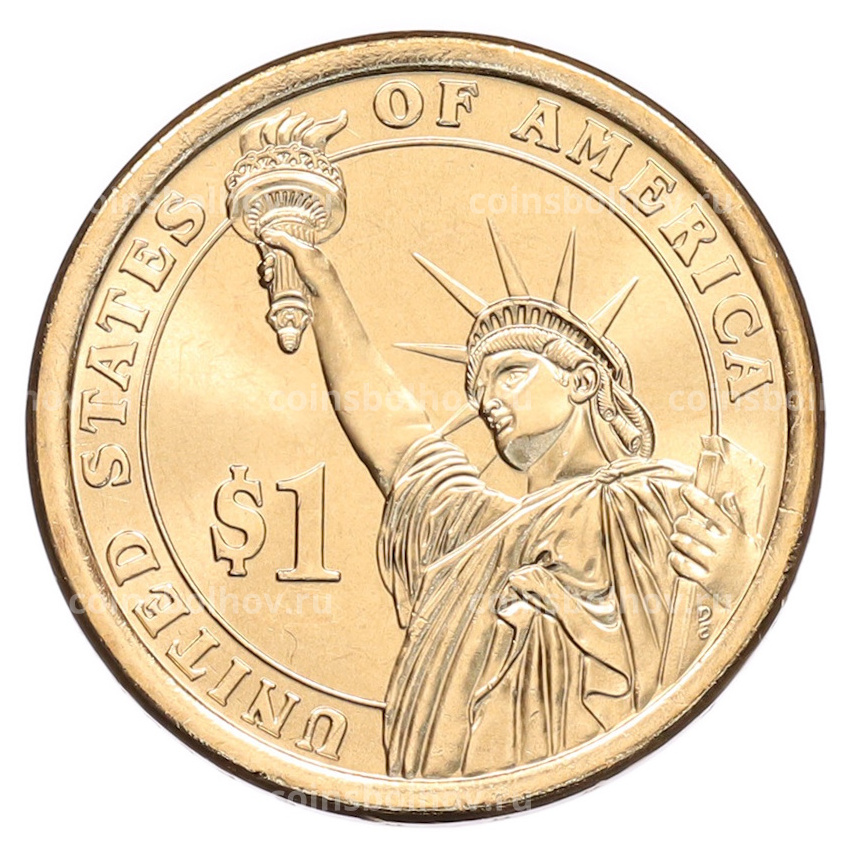 Монета 1 доллар 2014 года (Р) США «30-й президент США Калвин Кулидж» (вид 2)