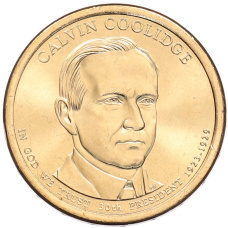 Монета 1 доллар 2014 года (Р) США «30-й президент США Калвин Кулидж» (аверс)