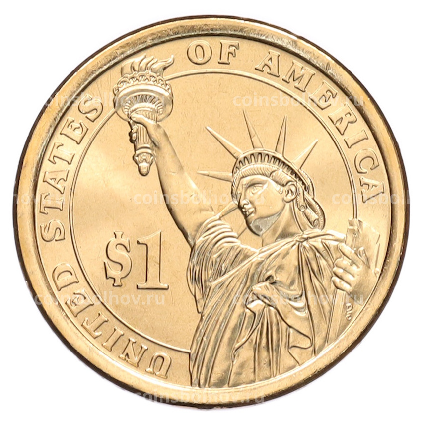 Монета 1 доллар 2014 года (Р) США «30-й президент США Калвин Кулидж» (вид 2)