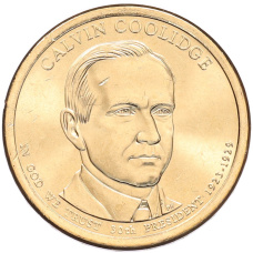 Монета 1 доллар 2014 года (Р) США «30-й президент США Калвин Кулидж» (аверс)
