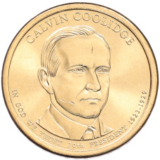 Монета 1 доллар 2014 года (Р) США «30-й президент США Калвин Кулидж» (аверс)
