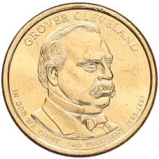 Монета 1 доллар 2012 года (D) США «24-й президент США Гровер Кливленд» (аверс)