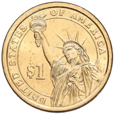 Монета 1 доллар 2012 года (D) США «24-й президент США Гровер Кливленд» (реверс)