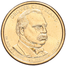 Монета 1 доллар 2012 года (D) США «24-й президент США Гровер Кливленд» (аверс)