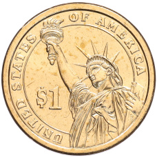 Монета 1 доллар 2012 года (D) США «24-й президент США Гровер Кливленд» (реверс)