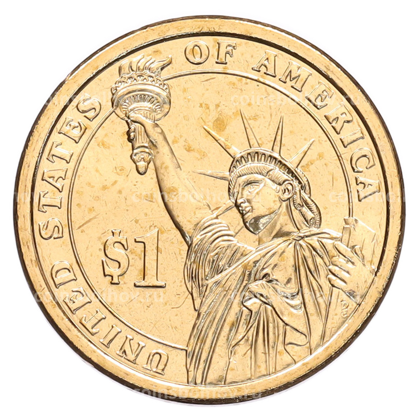 Монета 1 доллар 2012 года (D) США «24-й президент США Гровер Кливленд» (вид 2)