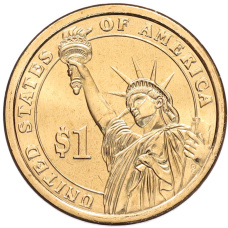 Монета 1 доллар 2012 года (D) США «24-й президент США Гровер Кливленд» (реверс)