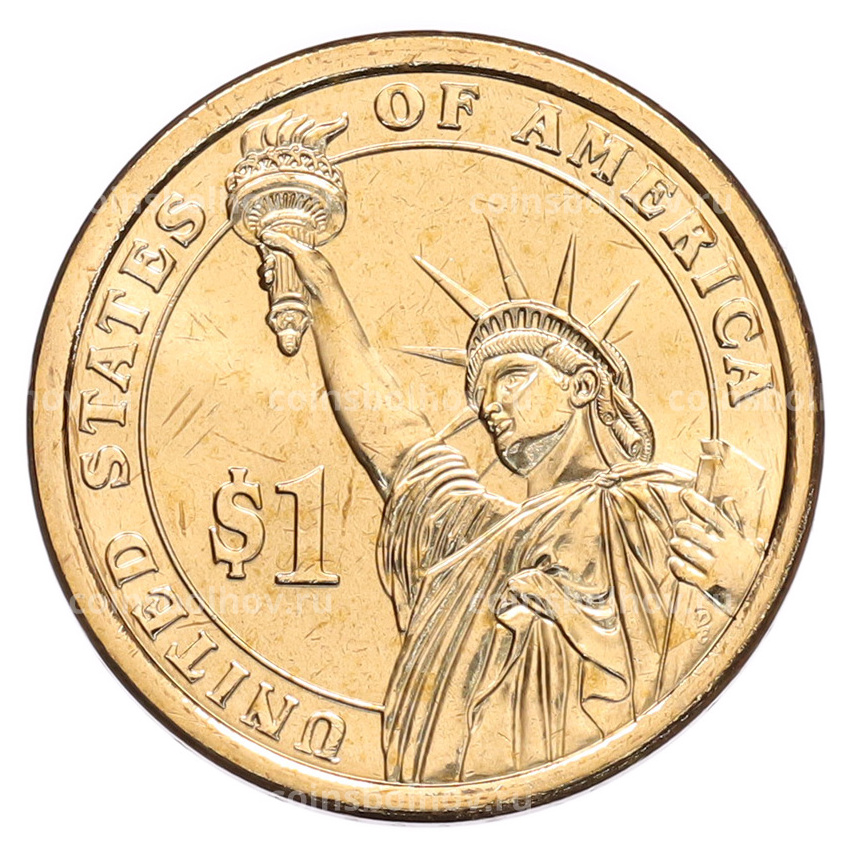 Монета 1 доллар 2012 года (D) США «24-й президент США Гровер Кливленд» (вид 2)