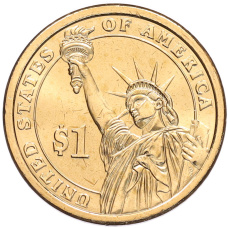 Монета 1 доллар 2012 года (D) США «24-й президент США Гровер Кливленд» (реверс)