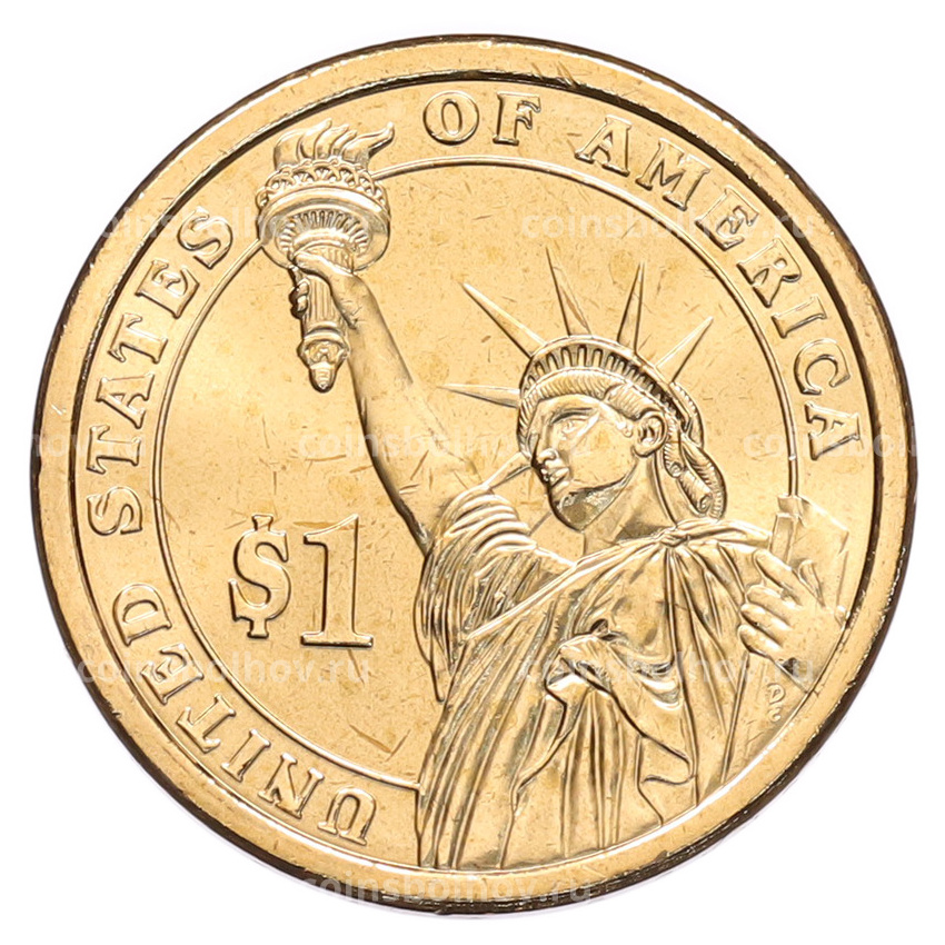 Монета 1 доллар 2012 года (D) США «24-й президент США Гровер Кливленд» (вид 2)