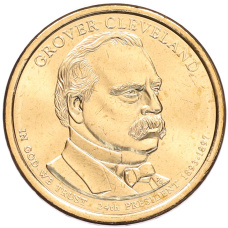 Монета 1 доллар 2012 года (D) США «24-й президент США Гровер Кливленд» (аверс)