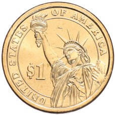 Монета 1 доллар 2012 года (D) США «24-й президент США Гровер Кливленд» (реверс)