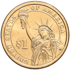 Монета 1 доллар 2012 года (D) США «24-й президент США Гровер Кливленд» (реверс)