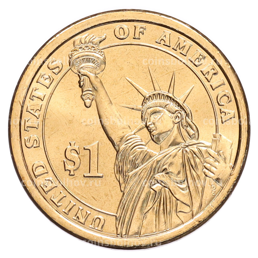 Монета 1 доллар 2012 года (D) США «24-й президент США Гровер Кливленд» (вид 2)