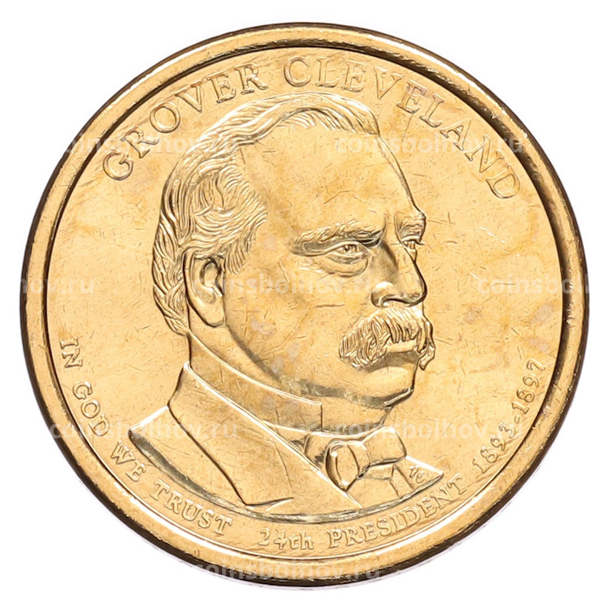 Монета 1 доллар 2012 года (D) США «24-й президент США Гровер Кливленд»