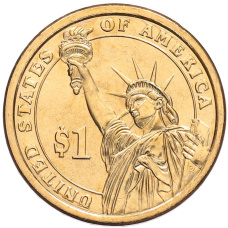 Монета 1 доллар 2012 года (D) США «24-й президент США Гровер Кливленд» (реверс)