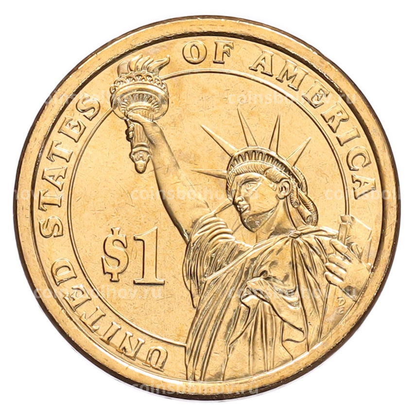 Монета 1 доллар 2012 года (D) США «24-й президент США Гровер Кливленд» (вид 2)