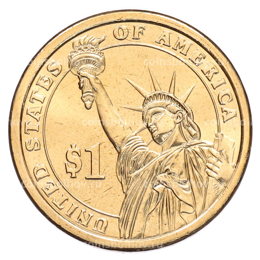 Монета 1 доллар 2012 года (D) США «24-й президент США Гровер Кливленд» (вид 2)