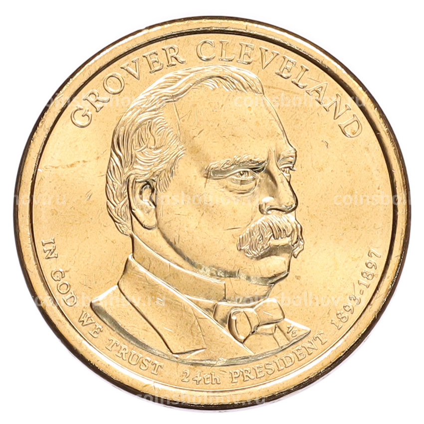 Монета 1 доллар 2012 года (D) США «24-й президент США Гровер Кливленд»