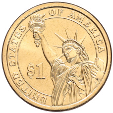 Монета 1 доллар 2012 года (D) США «24-й президент США Гровер Кливленд» (реверс)