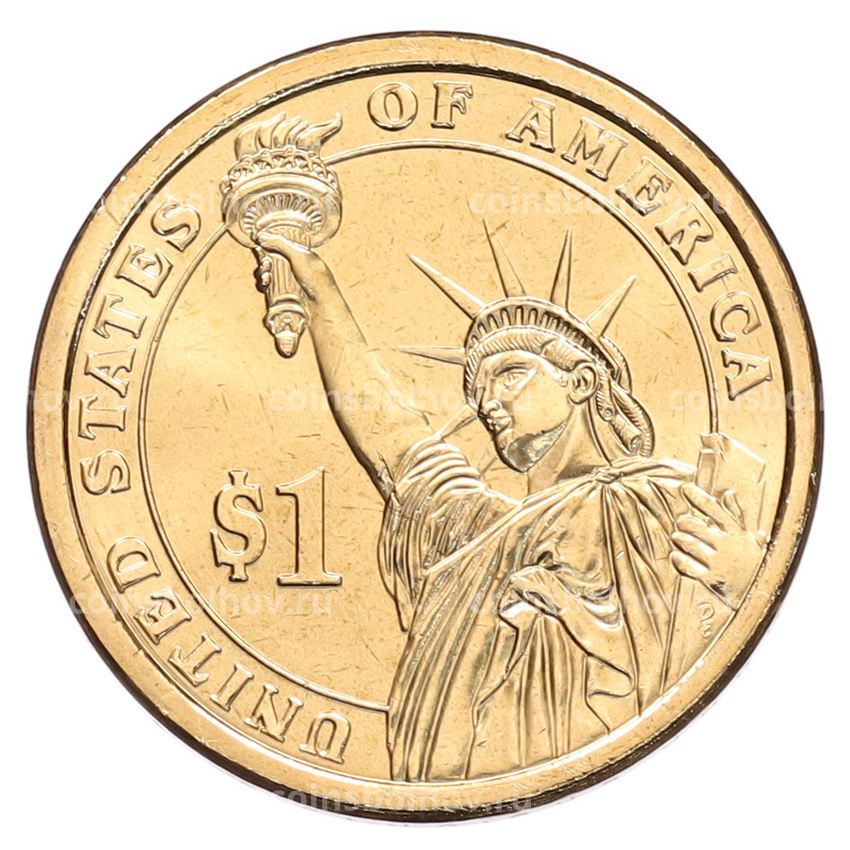 Монета 1 доллар 2012 года (D) США «24-й президент США Гровер Кливленд» (вид 2)