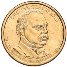 Монета 1 доллар 2012 года (D) США «24-й президент США Гровер Кливленд» (аверс)