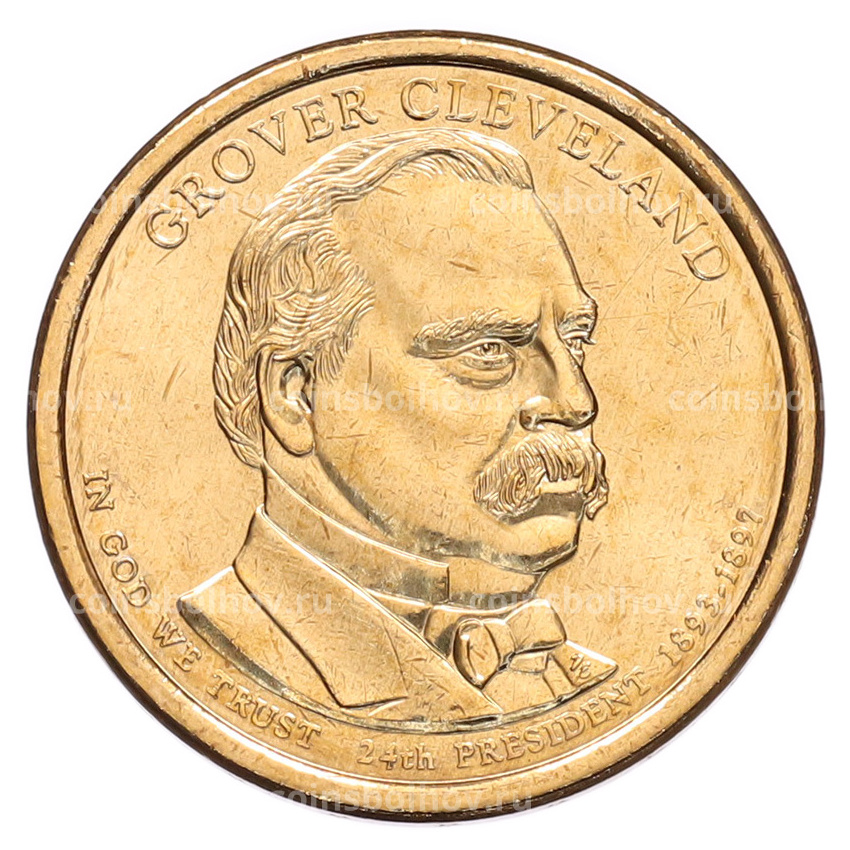 Монета 1 доллар 2012 года (D) США «24-й президент США Гровер Кливленд»