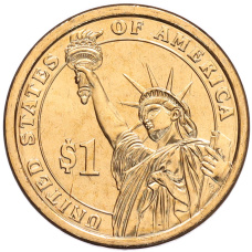 Монета 1 доллар 2012 года (D) США «24-й президент США Гровер Кливленд» (реверс)