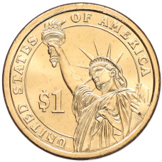 Монета 1 доллар 2012 года (D) США «24-й президент США Гровер Кливленд» (реверс)