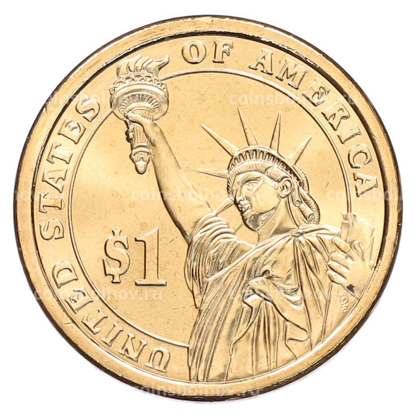 Монета 1 доллар 2012 года (D) США «24-й президент США Гровер Кливленд» (вид 2)