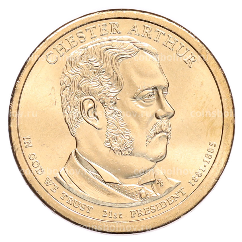 Монета 1 доллар 2012 года (Р) США «21-й президент США Честер Артур»