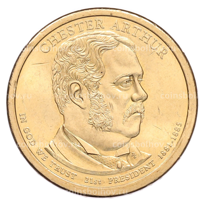 Монета 1 доллар 2012 года (Р) США «21-й президент США Честер Артур»