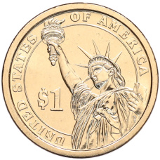 Монета 1 доллар 2012 года (Р) США «24-й президент США Гровер Кливленд» (реверс)