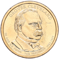 Монета 1 доллар 2012 года (Р) США «24-й президент США Гровер Кливленд» (аверс)