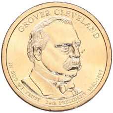 Монета 1 доллар 2012 года (Р) США «24-й президент США Гровер Кливленд» (аверс)