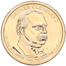 Монета 1 доллар 2012 года (Р) США «24-й президент США Гровер Кливленд» (аверс)