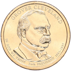 Монета 1 доллар 2012 года (Р) США «24-й президент США Гровер Кливленд» (аверс)