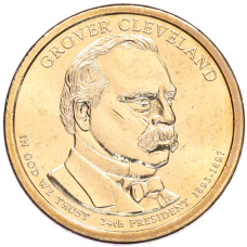 Монета 1 доллар 2012 года (Р) США «24-й президент США Гровер Кливленд» (аверс)