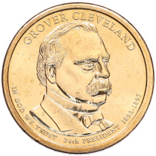 Монета 1 доллар 2012 года (Р) США «24-й президент США Гровер Кливленд» (аверс)