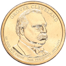 Монета 1 доллар 2012 года (Р) США «24-й президент США Гровер Кливленд» (аверс)