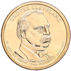 Монета 1 доллар 2012 года (Р) США «24-й президент США Гровер Кливленд» (аверс)