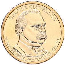 Монета 1 доллар 2012 года (Р) США «24-й президент США Гровер Кливленд» (аверс)